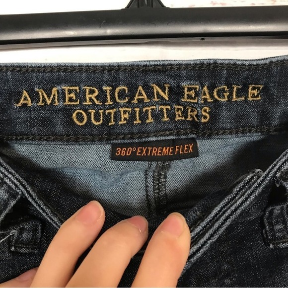 American Eagle jeans  360 extreme flex dark wash size 28 straight leg jeans - Picture 6 of 6